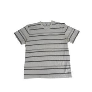Foot Locker Men's Striped V-Neck‎ T-Shirt - Size XL